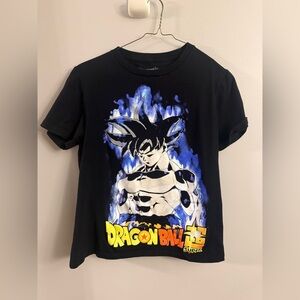 Dragon Ball Super Goku Ultra Instinct Graphic T-Shirt Black XS Anime Tee